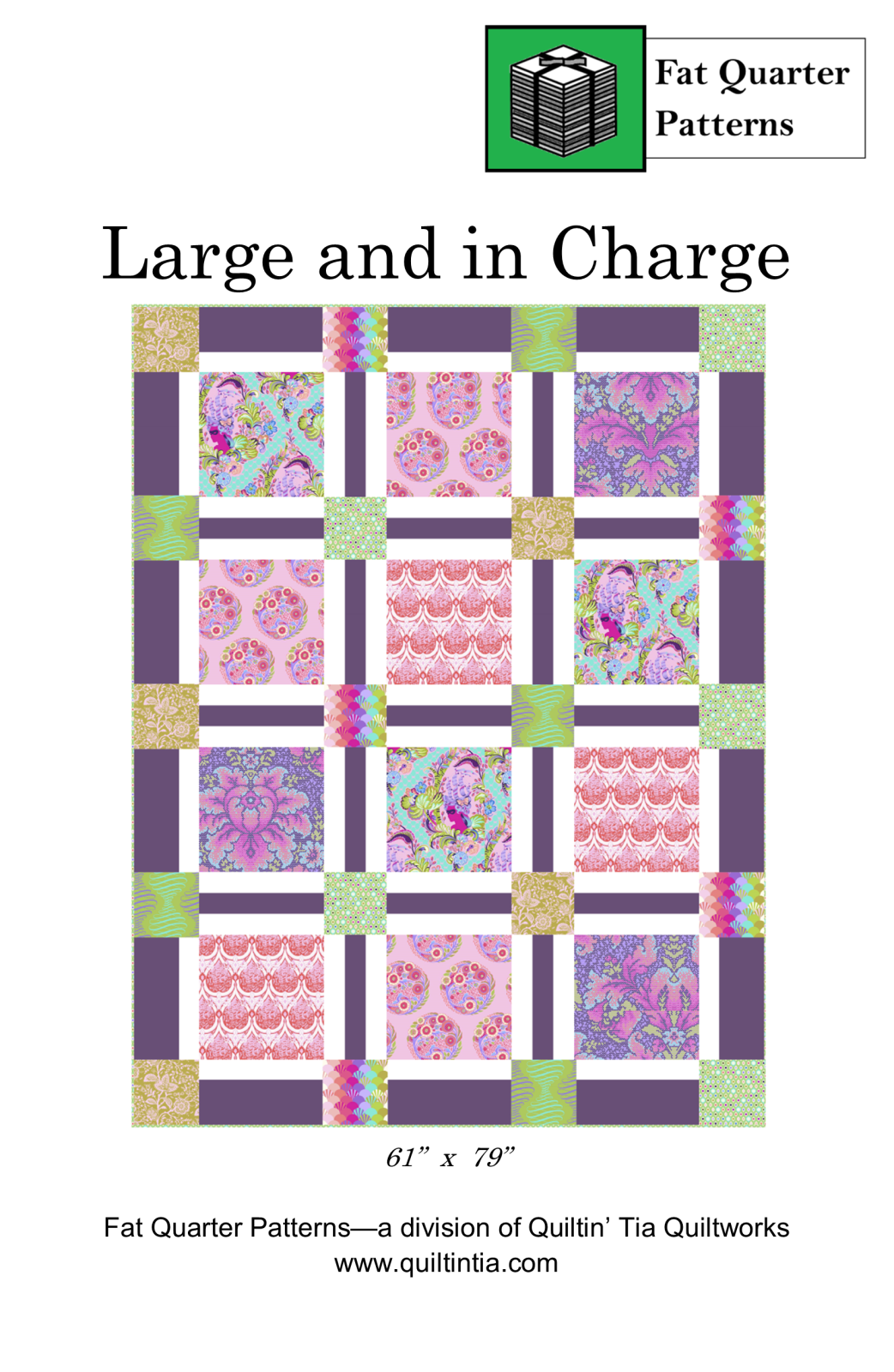 Large and in Charge by Quiltin Tia - 61" x 79"