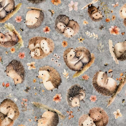 Hedgehugs - Hedgehog Toss - Gray - tossed hedgehogs on gray