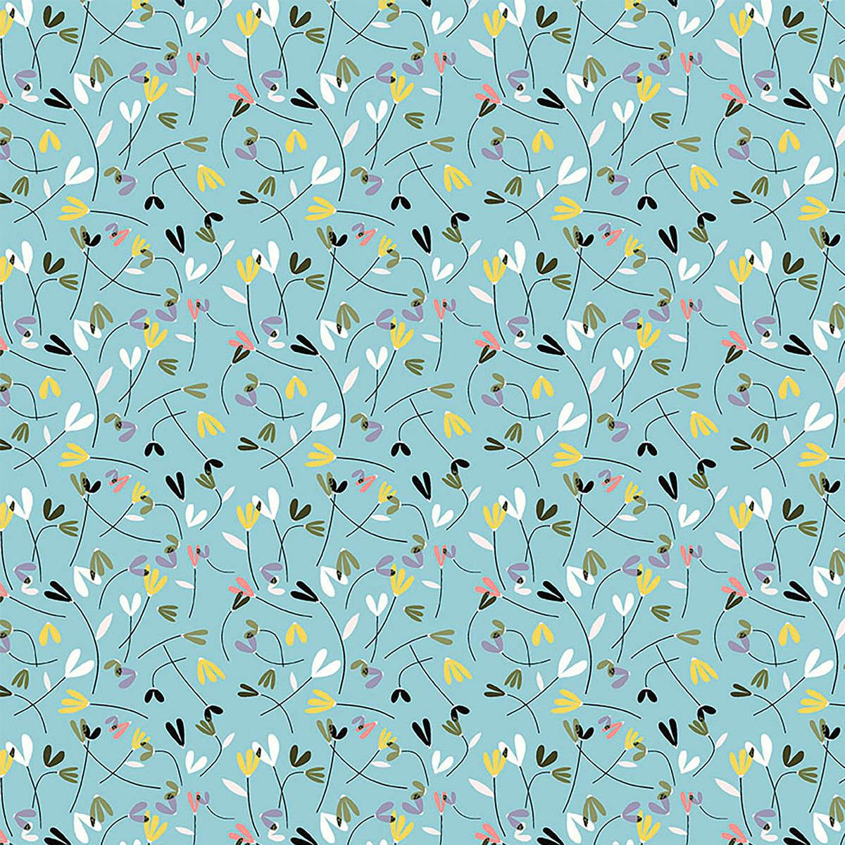 Zest & Bloom - Blossom Scatter - Dusty Aqua