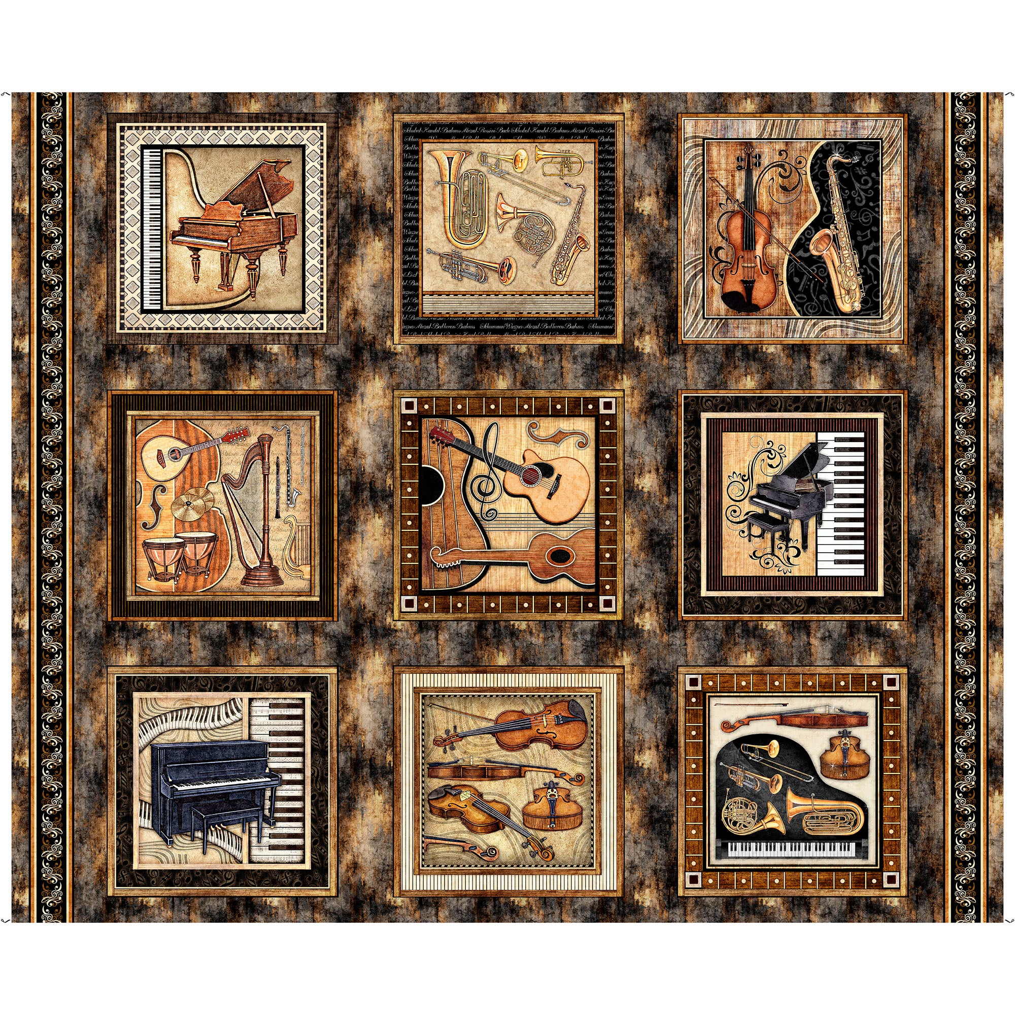 Vivace - Panel - Music Picture Patches - Brown