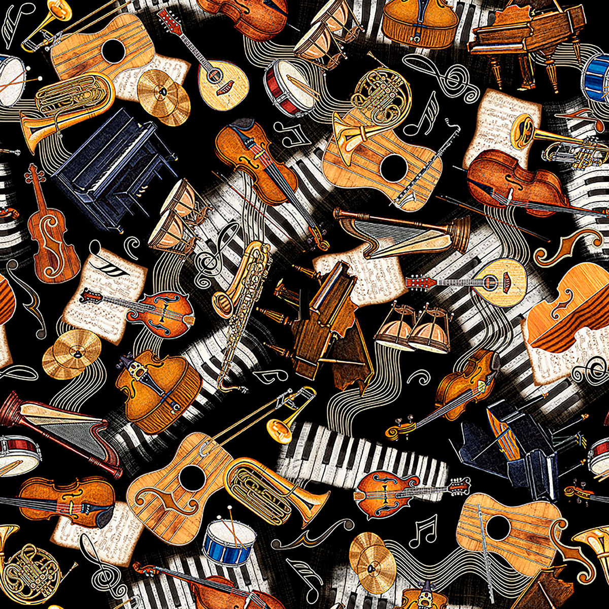 Vivace - Musical Instruments Toss - Black
