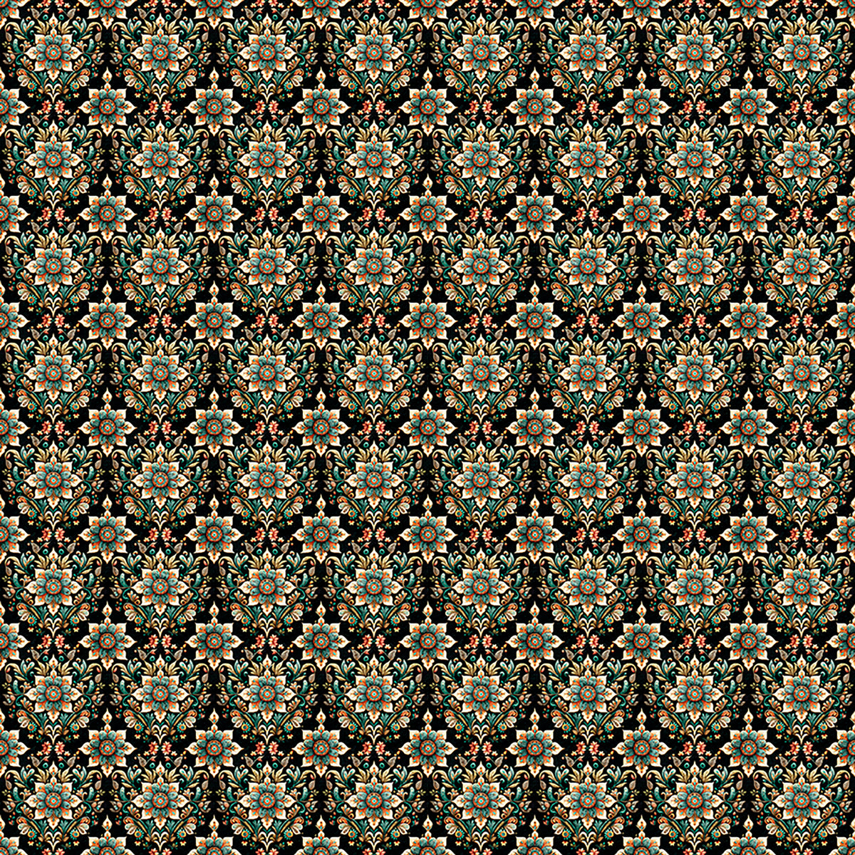 Book Club - Flower Geo - Black