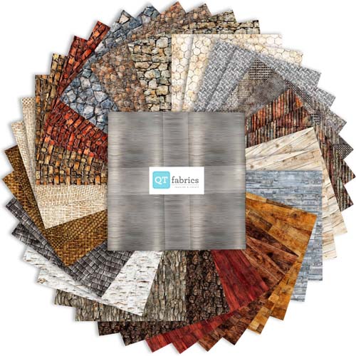 Earthly Delights - Iron, Stone, Woods - 42 10" squares