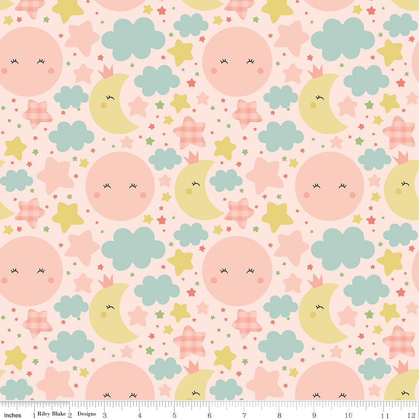 Flannel - Love You To The Moon - Nighttime - Blush