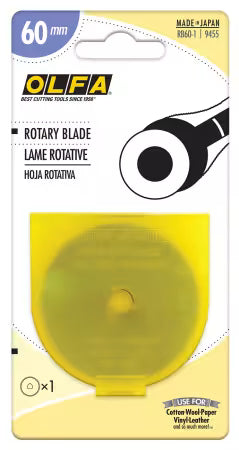 Olfa 60mm rotary blade-single for RTY3
