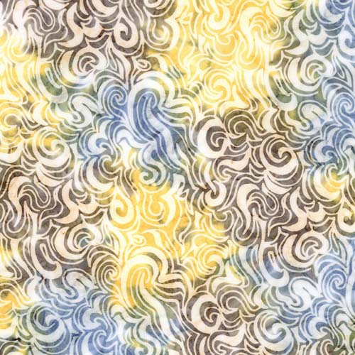 Expressions Batiks Sunken Treasure - Waves - Seashell