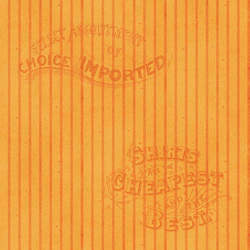Pumpkin Patch - Silver LiningStripe - Orange - tone on tone stripe