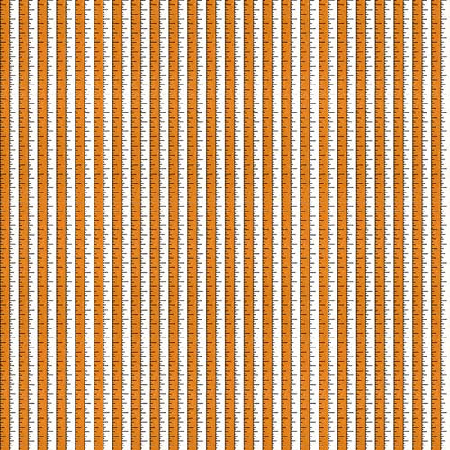 Costume Maker's Act II - TapeMeasure - Orange - white & orange stripe