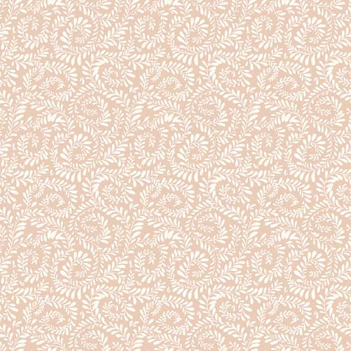 Sunflower Whispers - Ferns - Blush - curled cream ferns on blush pink