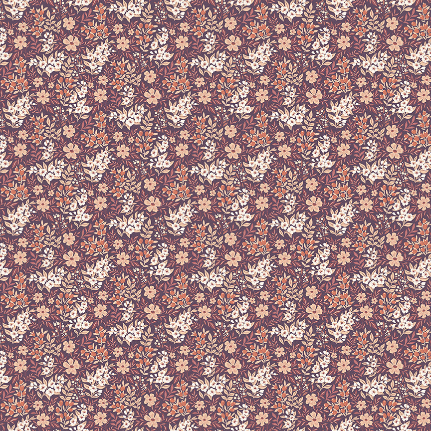 Evening on the Prairie - Ditsy Floral - Purple