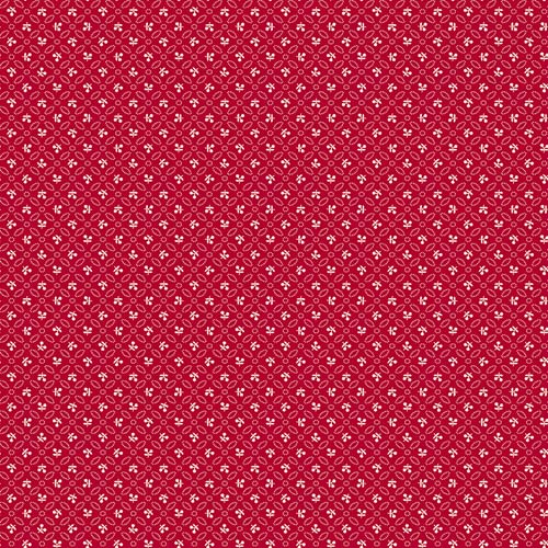 Farmer's Daughter - Cherries - Jazzberry - tiny cream cherries on red -Lori Holt