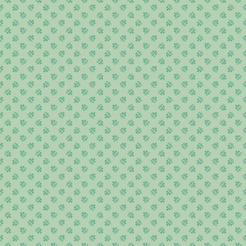 Farmer's Daughter - Clover - Sage - tiny green clovers on lt green - Lori Holt