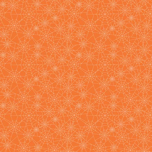 Seasonal Basics Halloween - Spider Webs - Orange