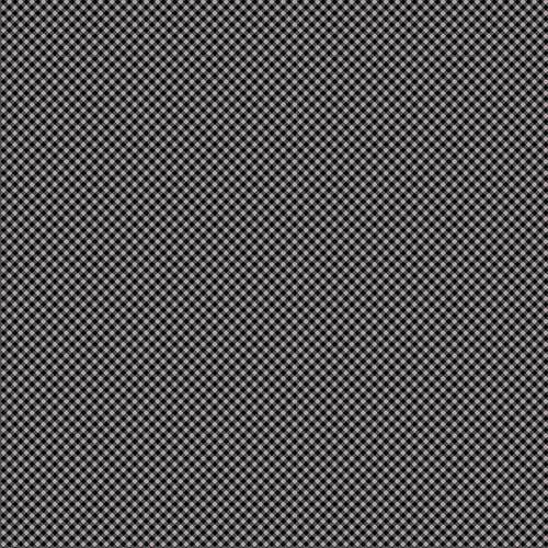 Seasonal Basics Halloween - Gingham - Black on Gray