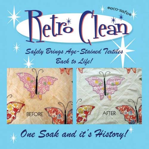 Retro Clean Textile Soak- Safely for Age-Stained Fabric - trial size 4oz
