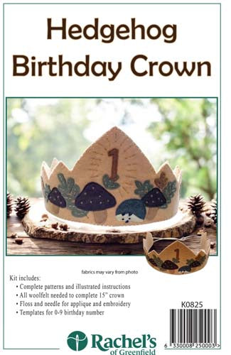 Rachel's of Greenfield - Hedgehog Birthday Crown Kit