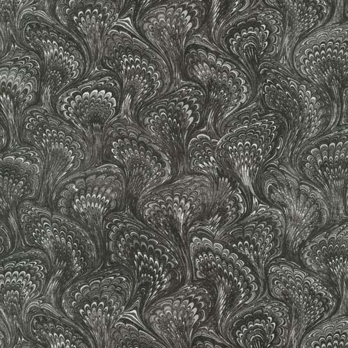Library of Rarities - Charcoal - Marble swirls in shades of gray