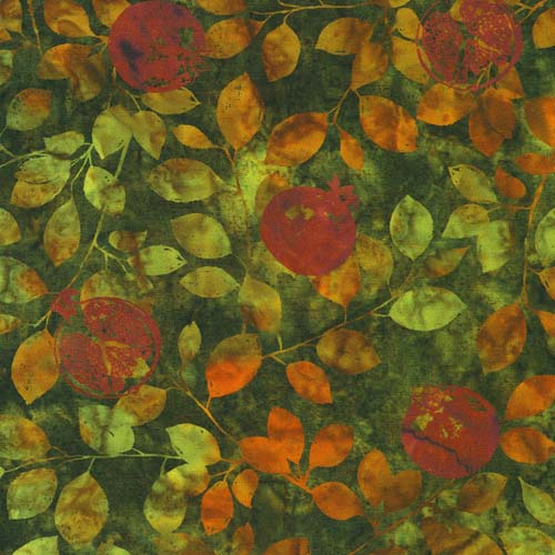 Potpourri - Forest - orange fruit & leaves on greens