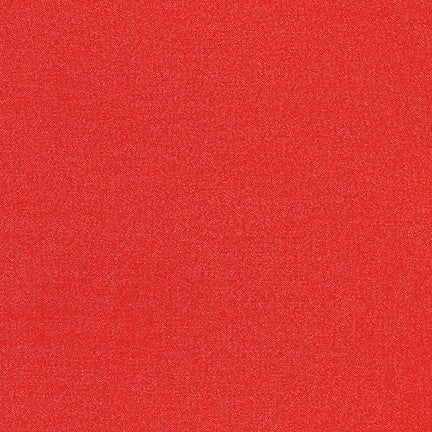 Kona Sheen Solid - Candy Apple - Silver metallic on red