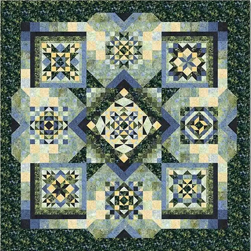 Radiant Meadow Quilt Kit - 106 x 106