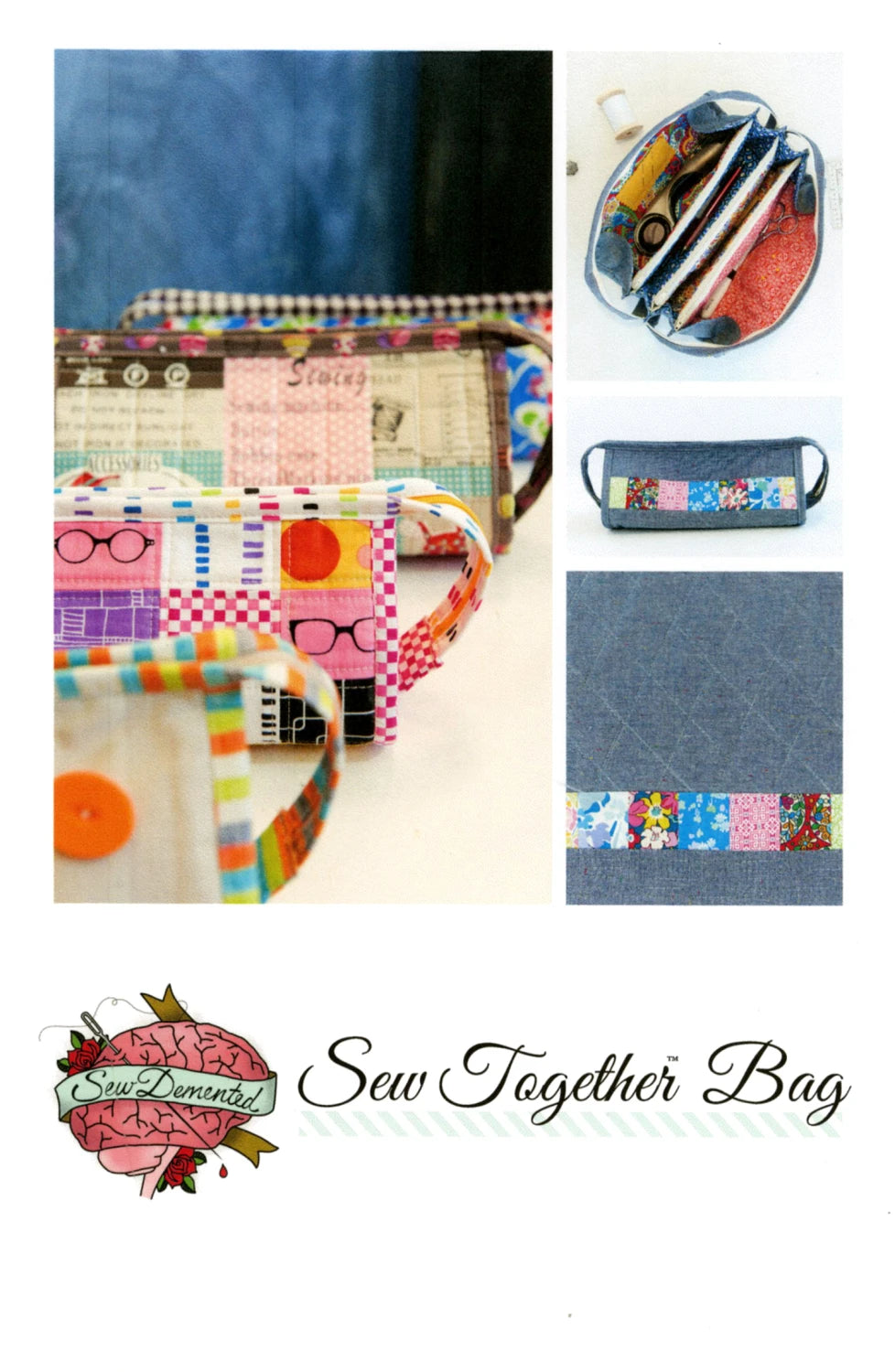 Sew Together Bag - Sew Demented Patterns - 10x5x5
