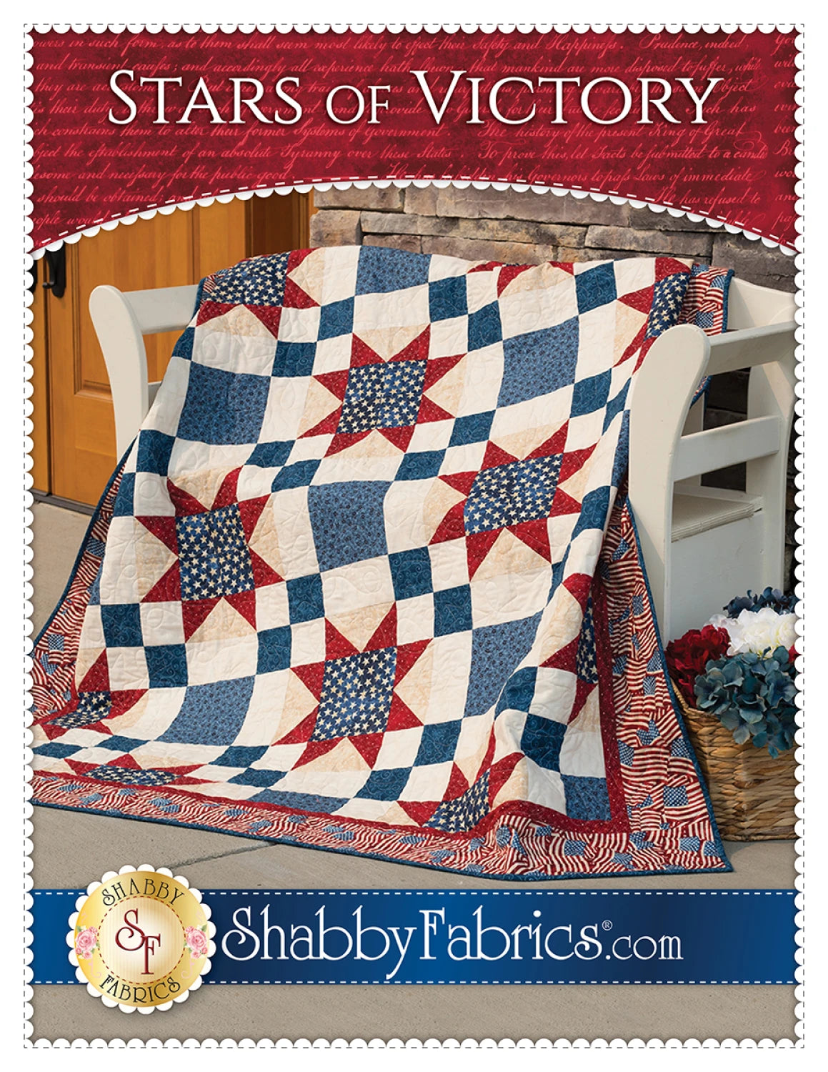 Stars of Victory - 59.5 x 71.5 by Shabby Fabrics