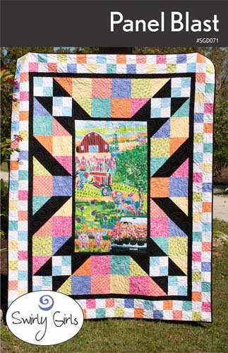 Panel Blast - uses panel, -lap or full sized quilt - Swirly Girls SGD071