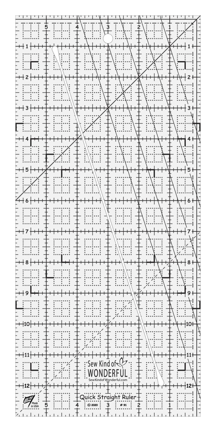 Sew Kind of Wonderful - Quick Straight Ruler - 6 x 12
