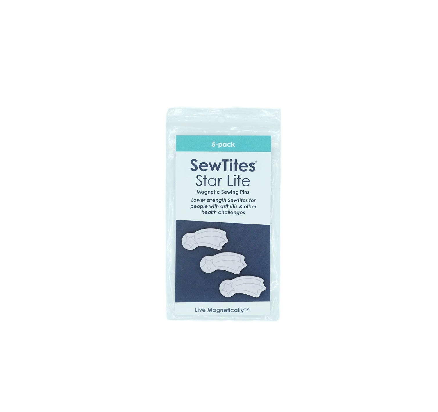 Sewtites - Star Lite 5 pack of magnetic sewing pins