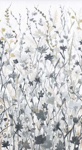 Hazy Shade of Winter - WinterFloral - Pearl - Floral Ombre on pale gray