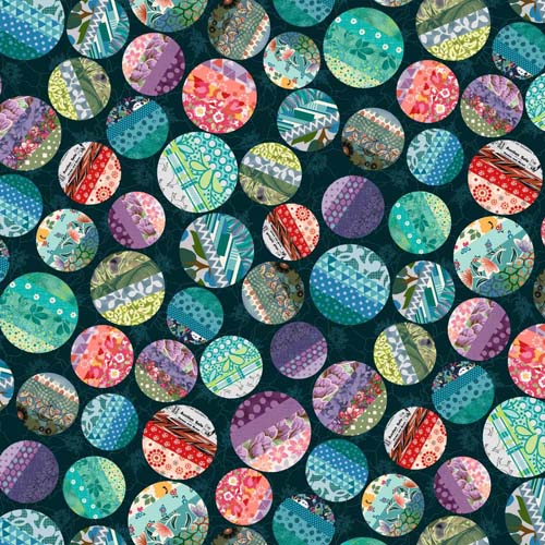 Meow Mix - Big Dots - Dark Teal