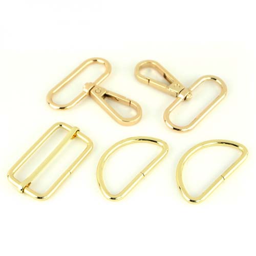Sallie Tomato- Handbag Notions - Basic Hardware Set level 3- 1 1/2 inch gold