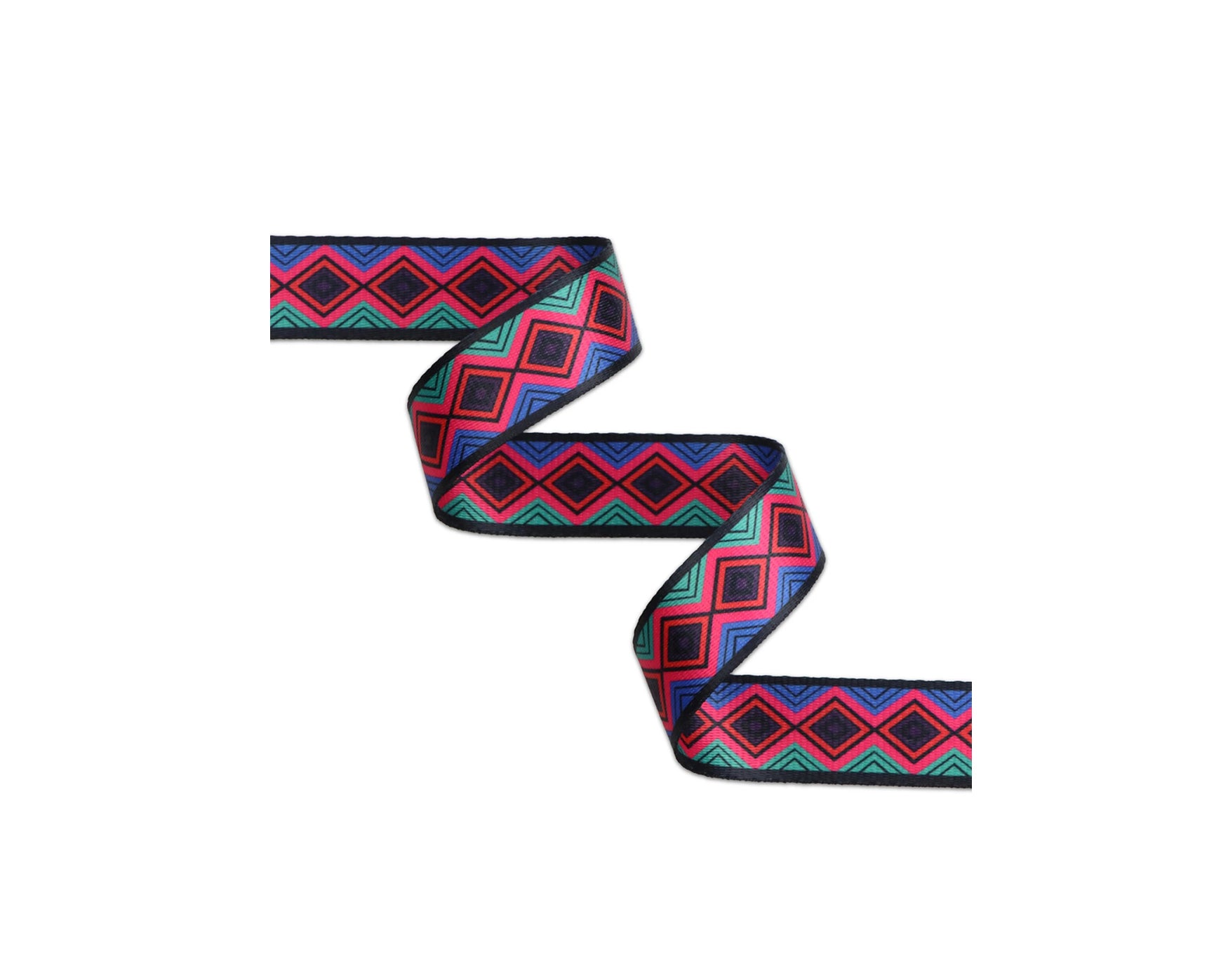 Sallie Tomato - Aztec Webbing colorful diamonds - 1.5 inch webbing - 3 yds.