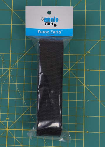 Black Polypro strapping - 1.5 in. by 3 yards - byAnnie.com