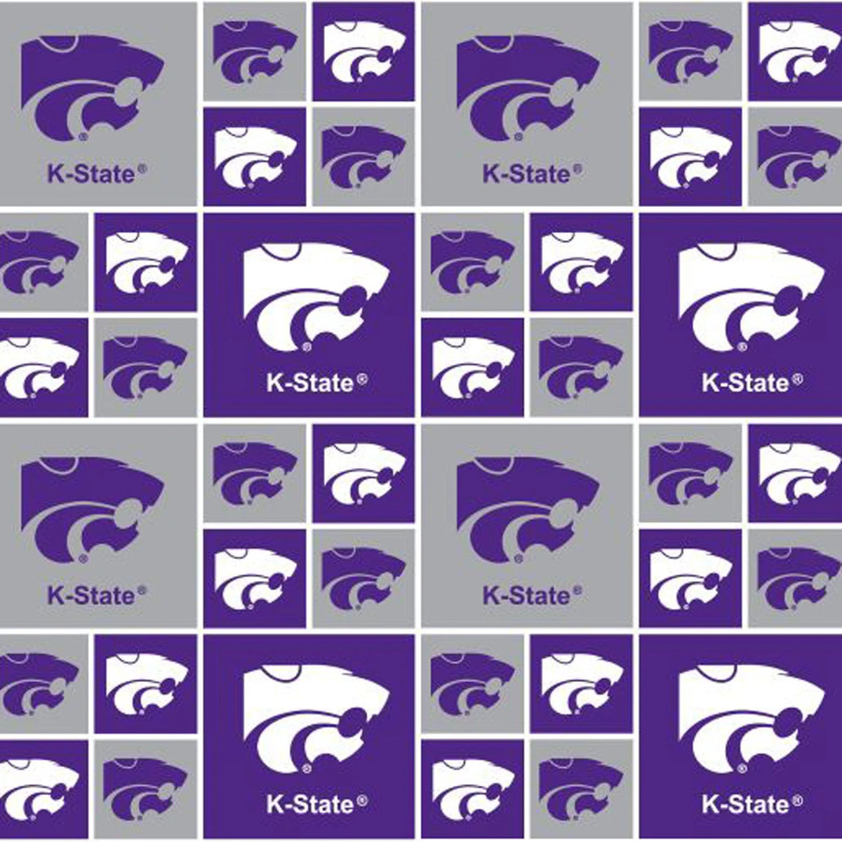 Kansas State University - Power Cat Boxes - Purple & Gray