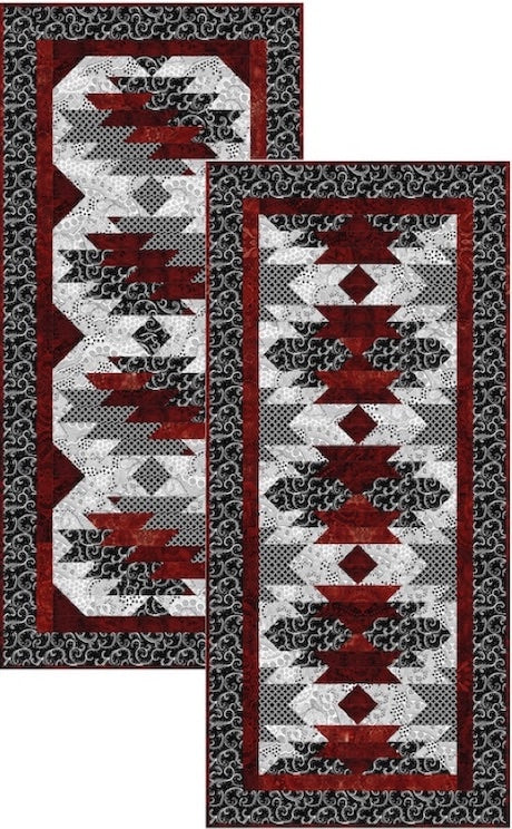 Strip It! Runner Medley table runner - Pine Tree Country Quilts