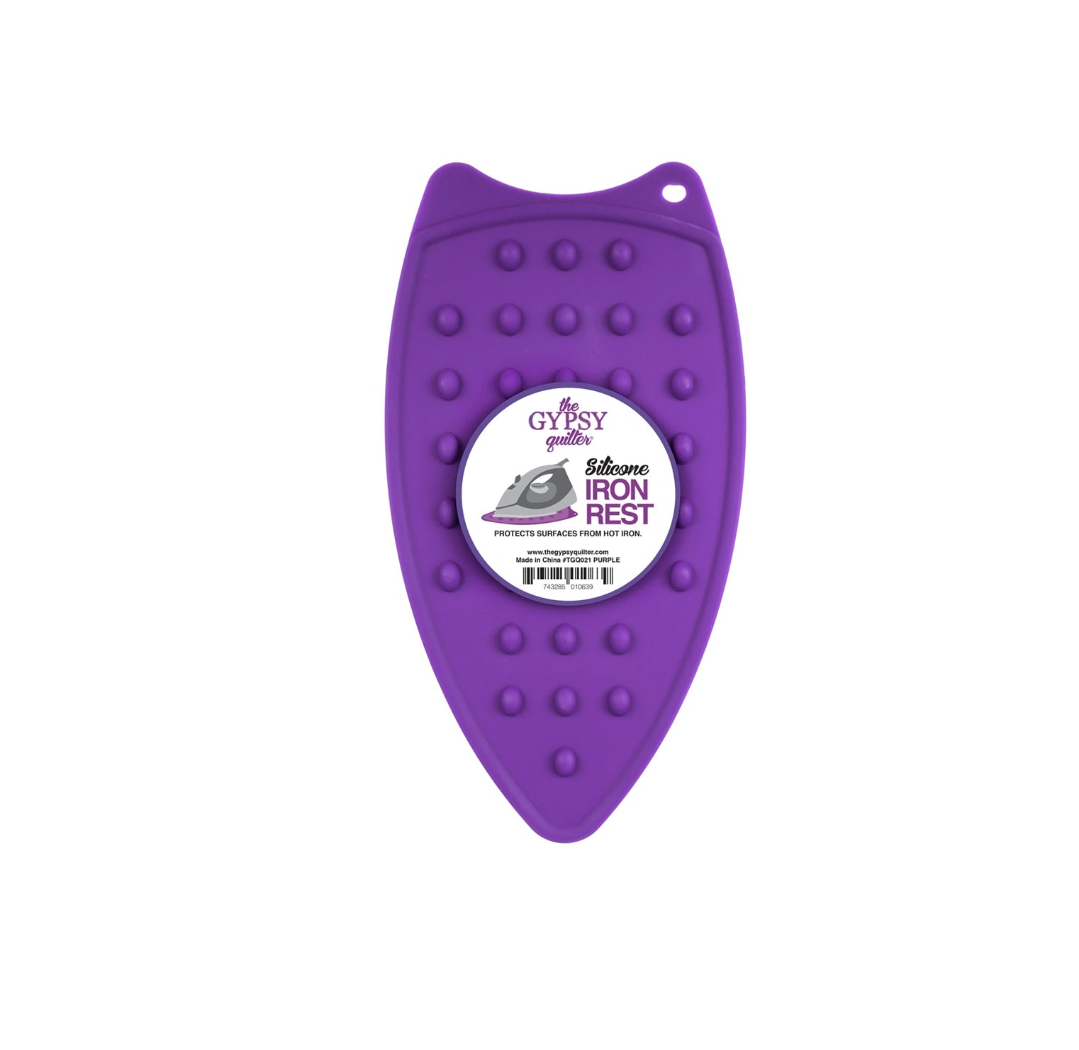 Silicone Iron Rest - purple - The Gypsy quilter- Heat-Safe Silicone Mat