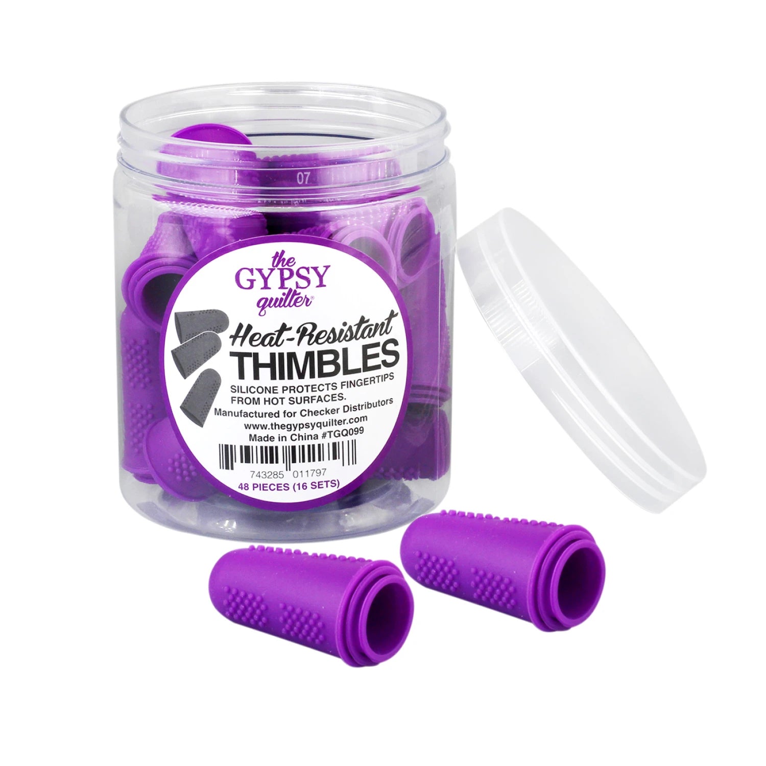 The Gypsy Quilter - Heat resistant thimbles - set of three