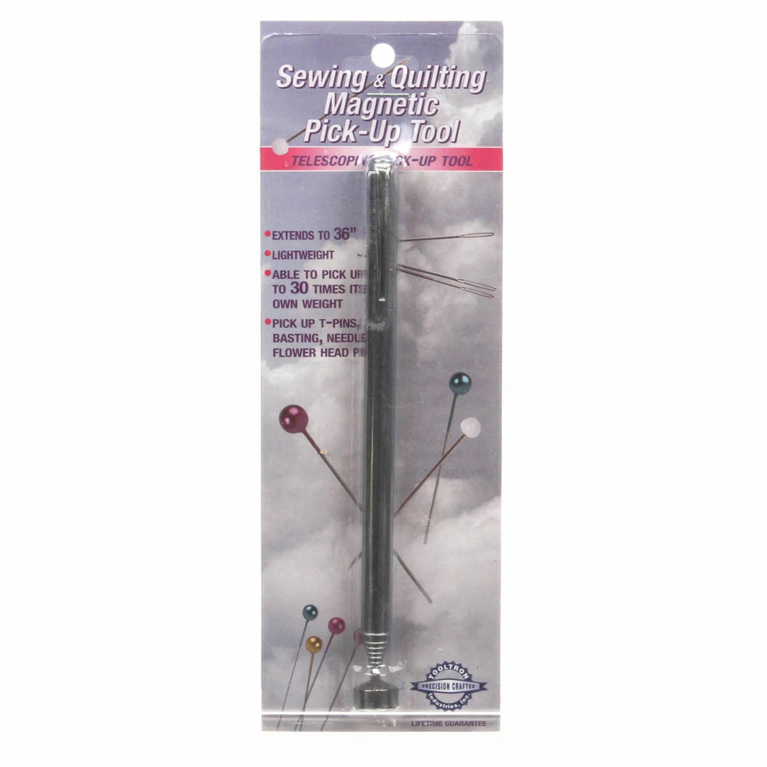 Telescoping Magnetic Pick-up Tool - extends to 36" to pick up pins, etc.