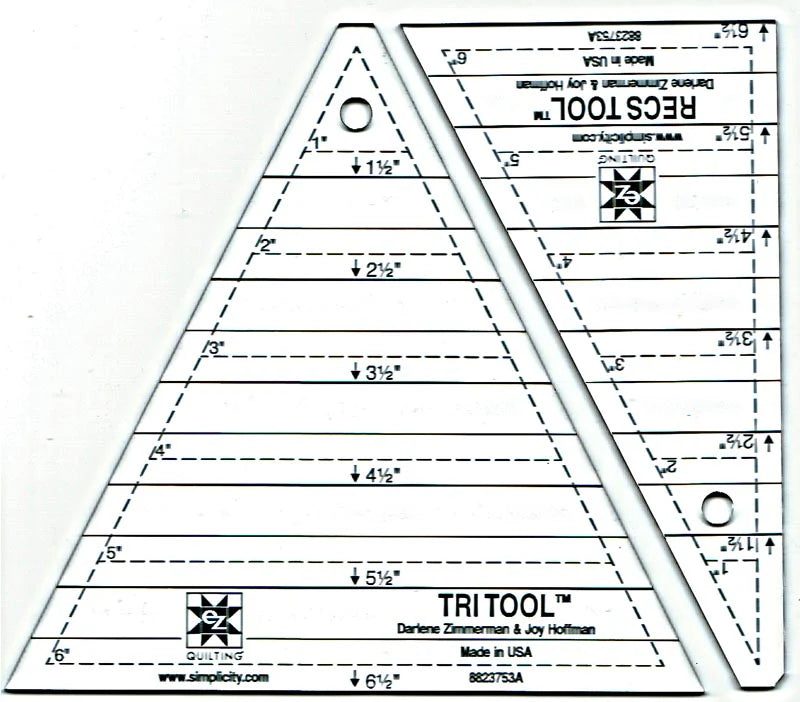 Tri recs triangleez quilting tools