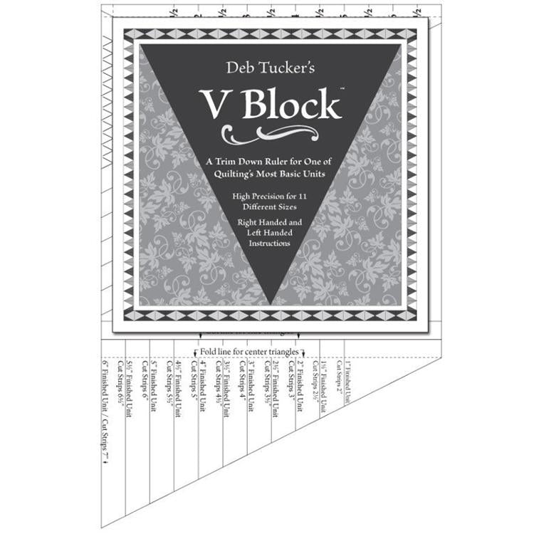 Deb Tucker's - V Block trimmera trim down ruler
