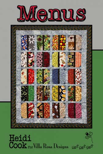 Menus - 43 x 58 quilt - by Heidi Cook for Villa Rosa Designs