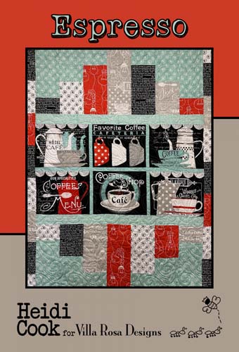 Espresso- 48 x 60 - uses panel by Heidi Cook for Villa Rosa Designs