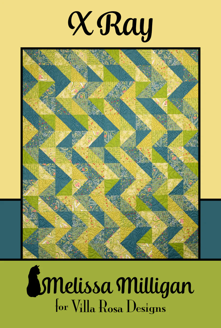 X Ray quilt pattern - 44 x 52 - fat quarters - by Melissa Milligan for Villa Rosa Designs