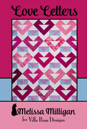 Love Letters pattern - 48 x 60 - Melissa Milligan for Villa Rosa Designs