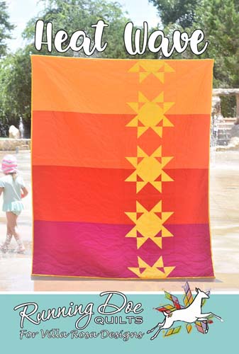 Heat Wave - Uses 4 Fabrics - Gradients Suggested Not Required by Running Doe