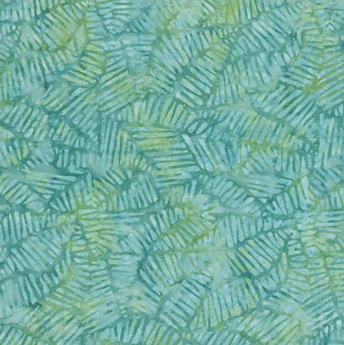 Batik - Color Splash Batiks -Stylized Puzzle - Blue/Green - aqua pieces
