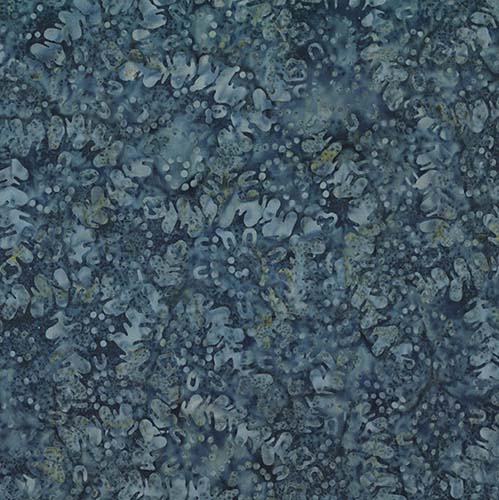 Shoreline Batik - Twirling Lines - Navy Blue - blue swirly lines & dots