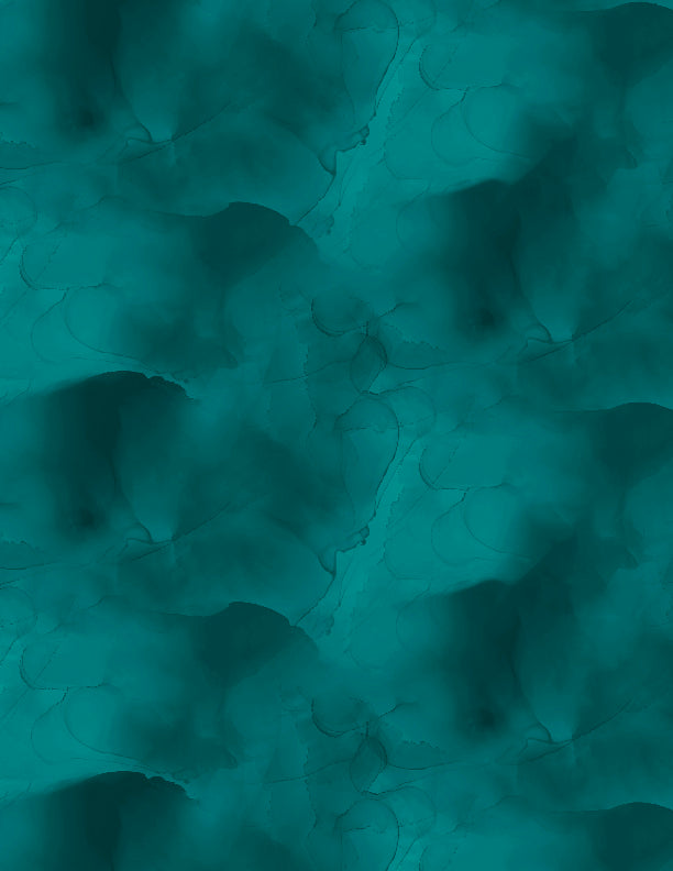 108" Watercolor Texture Wide Back - Teal
