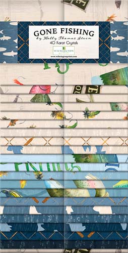 Gone Fishing - 40 Karat Crystals - 40 2.5 in strips